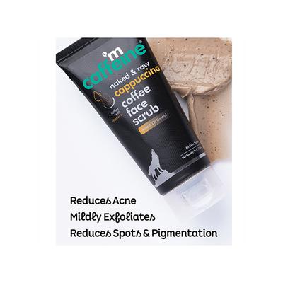mCaffeine Cappuccino Coffee Face Scrub - 75gm - Face Scrubs