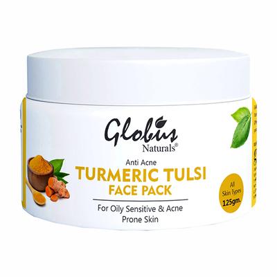 Globus Naturals Turmeric Tulsi Anti Acne Face Pack 125 gm - Face Packs