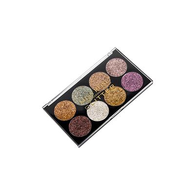 Miss Rose 8 Color Glitter Eyeshadow Palette 7001 - 88M 28 gm - Face Palettes