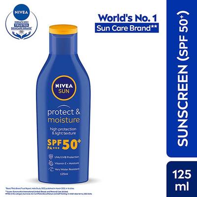 Nivea Sun Protect & Moisture SPF 50 Lotion 125 ml - Face Sunscreen