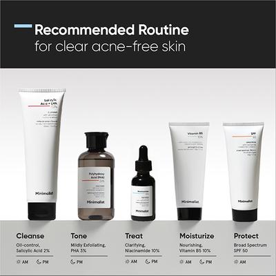 Minimalist Vitamin B5 10% Moisturizer with Copper,Zinc,Magnesium+Hyaluronic Acid + Betaine 50gm - Face Moisturizers