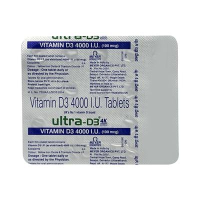Ultra D3 4K Tablet 15'S - Supplements-Vam