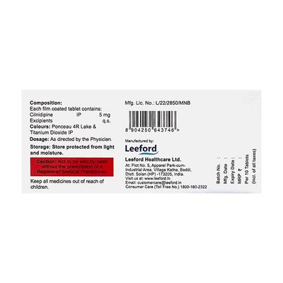 CILNIFORD 5 Tablet 10's - Hypertension-Cal