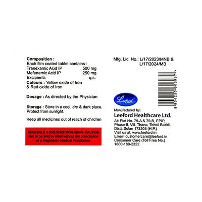 Tenacid MF Tablet 10'S - Bleeding Disorders-Hae