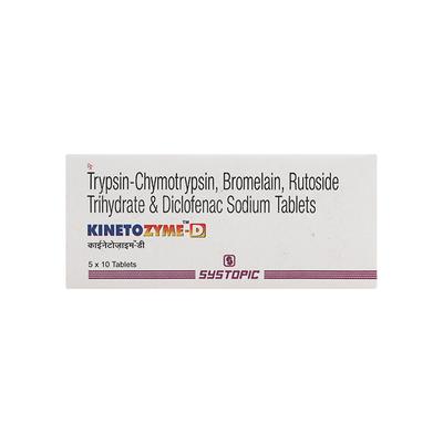 Kinetozyme D Tablet 10'S - Pain relief-Ant