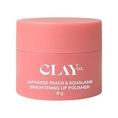Clayco Japanese Peach and Squalane Brightening Lip Polisher 1 gm - Lip Scrubs