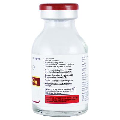 AZTROHIGH 1000 Injection 1's - Bacterial Infections-OBL