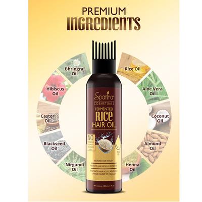 Spantra Fermented Rice Hair Oil 200 ml - Hair Oils