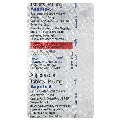 ASPRITO 5mg Tablet 15's - Schizophrenia-Aps