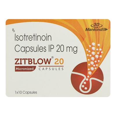 Zitblow 20mg Capsule 10'S - Acne-Acn