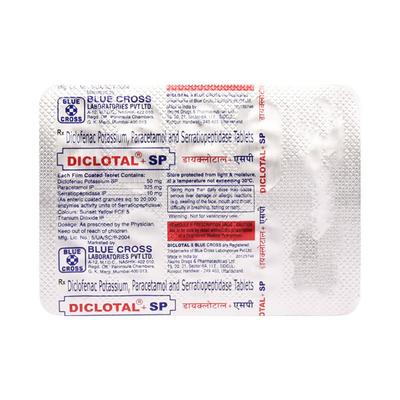 Diclotal + SP Tablet 10'S - Pain relief-Ano