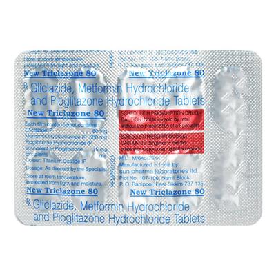 NEW Triclazone 80mg Tablet 10'S - Diabetes-Ant
