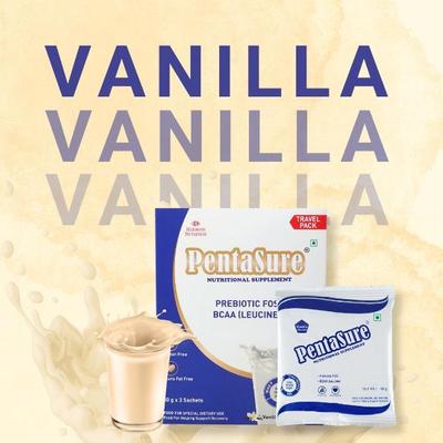 PentaSure Nutritional Supplement Powder - Vanilla Flavour (Travel Pack Sachet of 3 x 50 gm) - Daily Health Drinks