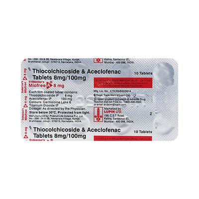 ENDEAVOUR'S MIOFREE A 8 Tablet 10's - Pain relief-Nsa