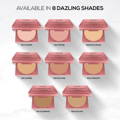 Renee Pro Power Puff Compact Powder- 060 Strength 9 gm - Compact Powder