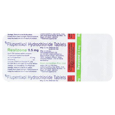 RESTZONE 0.5mg Tablet 10's - Schizophrenia-Aps