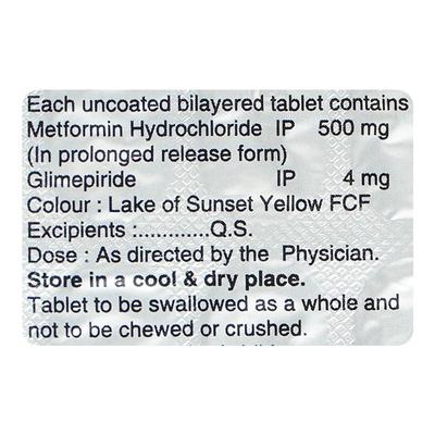 ZORYL M 4mg Tablet 15's - Diabetes-Ant