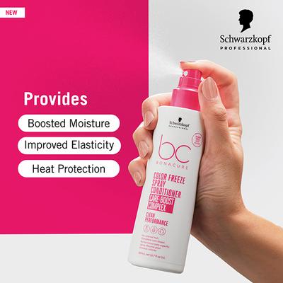 Schwarzkopf Professional Bonacure Color Freeze Spray Conditioner pH 4.5,with Vegan Keratin 200 ml - Conditioners