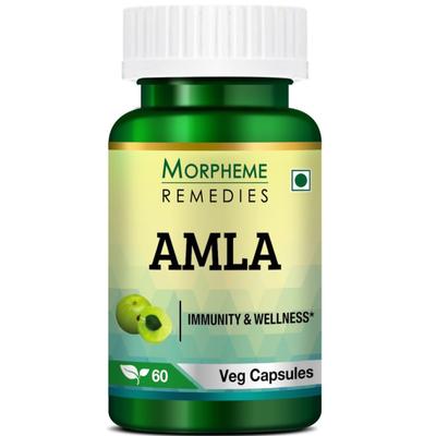 Morpheme Remedies Amla Caps 500mg Veg Caps 60's - Herbal Dietary Supplement