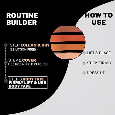 House of Beauty Breast Tape 2 Inch For Natural Lift & Body Tape Coverage - Skin Colour 1's - Others