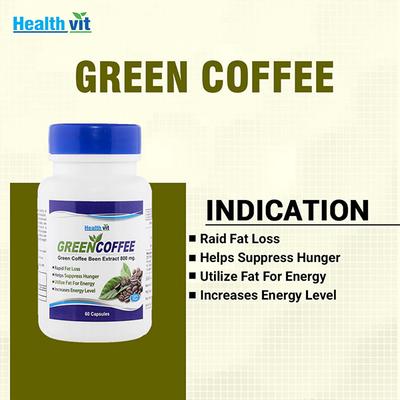 Healthvit Green Coffee Bean Extract-Capsules 60's - General Health