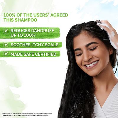 Mama earth Lemon Anti Dandruff Shampoo With Lemon &Ginger For Itchy & Flaky Scalp 400 ml - Shampoos