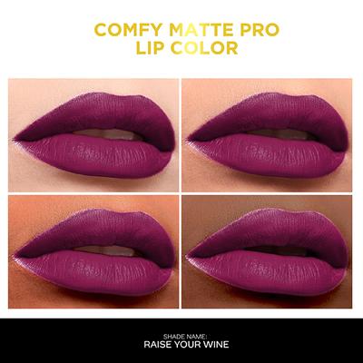 Faces Canada Comfy Matte Pro Liquid Lipstick - Raise Your Wine 03, 5.5 ml 10HR Stay No Dryness - Liquid Lipsticks