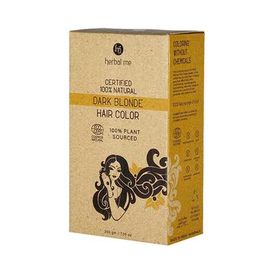 HM Herbal Me Dark Blonde Certified Natural Hair Colour 200 gm - Powder