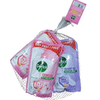 Dettol Handwash Combo Pack (2 Skincare Refill 175 ml + 1 Sensitive 175 ml) - Hand Wash & Soaps