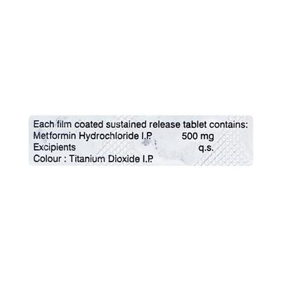 Gluconorm SR 500mg Tablet 15'S - Diabetes-Ant
