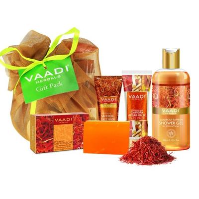 Vaadi Herbals Skin Whitening Set - Luxurious Saffron 555 gm - Face Creams