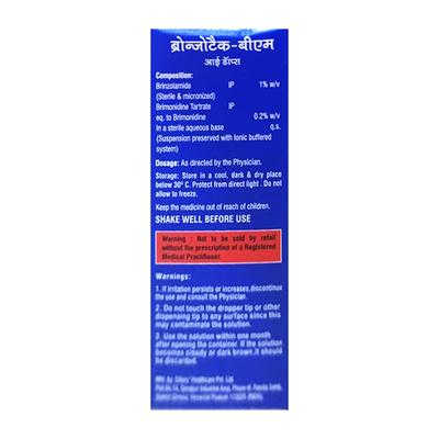 BRONZOTAK BM Eye Drops 5ml - Glaucoma-Ant