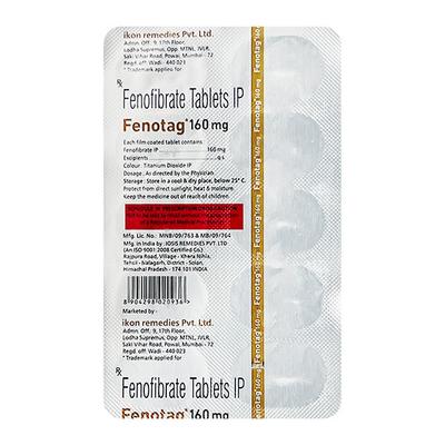 FENOTAG 160 MG Tablet 10's - High Cholesterol-Dys