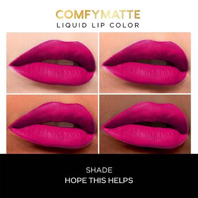 Faces Canada Comfy Matte Liquid Lipstick - Hope This Helps 06 , 3 ml 10HR Stay No Dryness - Lip Stains & Tints