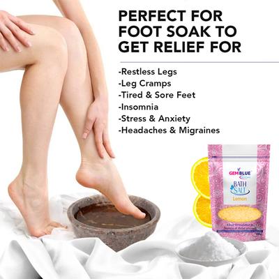 Gemblue Biocare Epson Bath Salt - Lemon 300 gm - Bath Salts