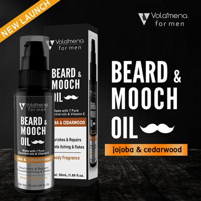 Volamena Beard & Mooch Oil - Jojoba & Cedarwood Oil 50 ml - Beard Oil