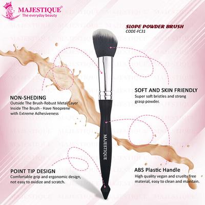 Majestique Slope Powder Brush With Curve Edges Angled Brush 1's - Face Brush