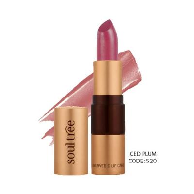 SoulTree Ayurvedic Lipcare Colour Rich Iced Plum 520 4gm - Lipsticks
