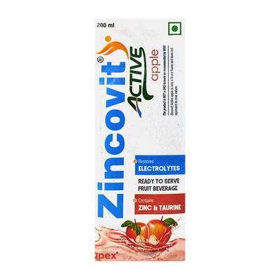 ZINCOVIT ACTIVE APPLE Liquid 200ml - Supplements-Ele