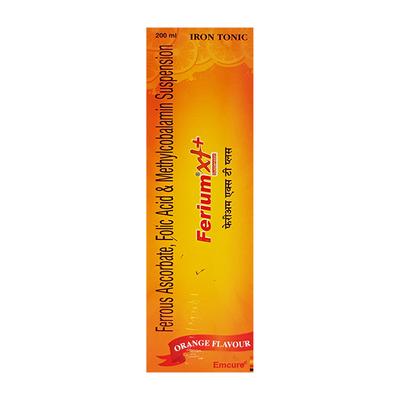 Ferium Xt+ Orange Flavour Suspension 200ml - Iron Supplement/Anaemia-Vma