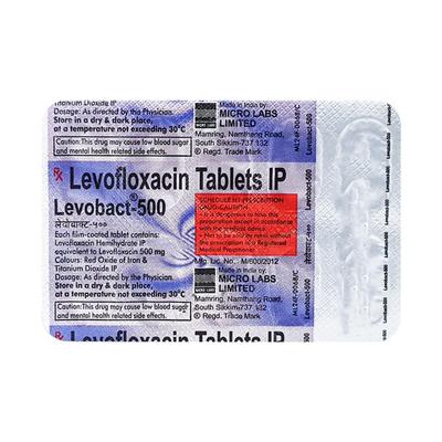 Levobact 500mg Tablet 10'S - Bacterial Infections-Qui