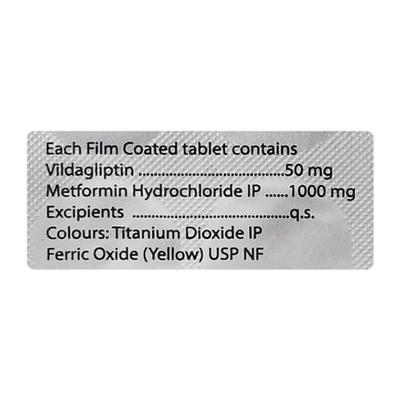 VILDALOG M 1000mg Tablet 15's - Diabetes-Ant