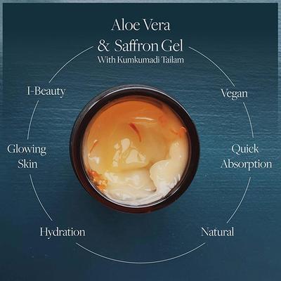 Sadhev Aloe Vera & Saffron Gel - with Kumkumadi Thailam 100 gm - Face Oils