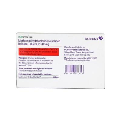 Metsmall 500mg Tablet 28'S - Diabetes-Ant