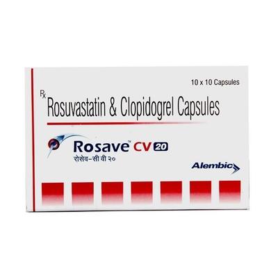 Rosave CV 20mg Capsule 10'S - High Cholesterol-Dys