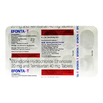 EFONTA T Tablet 10's - Hypertension-Ana