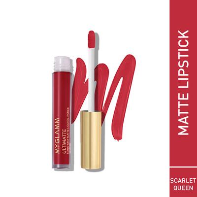 MyGlamm Ultimatte Long Stay Matte Liquid Lipstick-Scarlet Queen 2.5 ml - Lipsticks