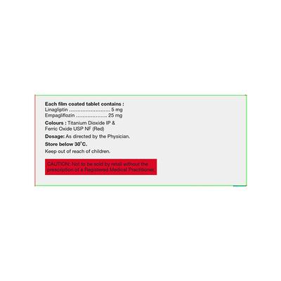LINACIP E 5/25 Tablet 10's - Diabetes-Ant