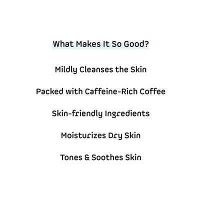 mCaffeine Milky Brew Coffee Face Wash 24hr Moisturization with Almond Milk for All Skin Types 75ml - Face Wash & Cleansers