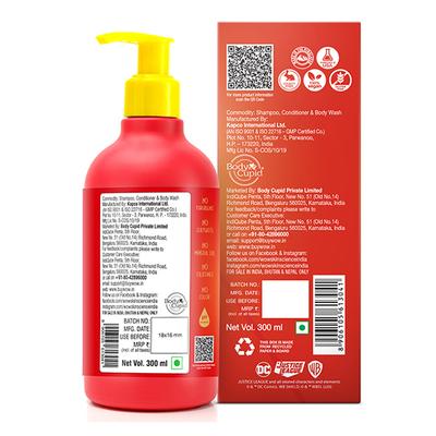 WOW Skin Science Kids 3 in 1 Wash - Shampoo + Conditioner + Body Wash - Red Speedster FlashEdition 300 ml - Baby Body Wash